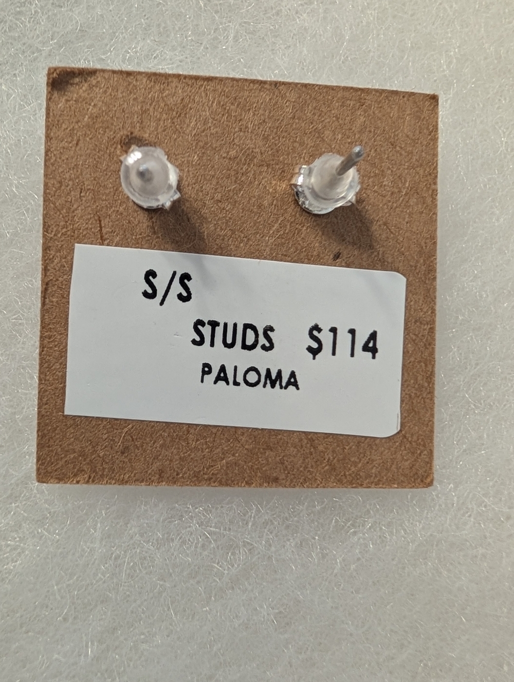Paloma Variscite 925 Sterling Silver Postback Earrings - Picture 2 of 2